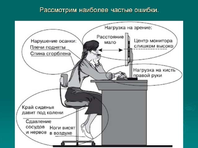 Рассмотрим наиболее частые ошибки. 