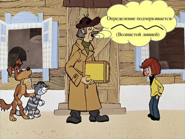  Определение подчеркивается (Волнистой линией) 