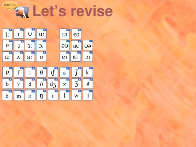 Let’s revise 