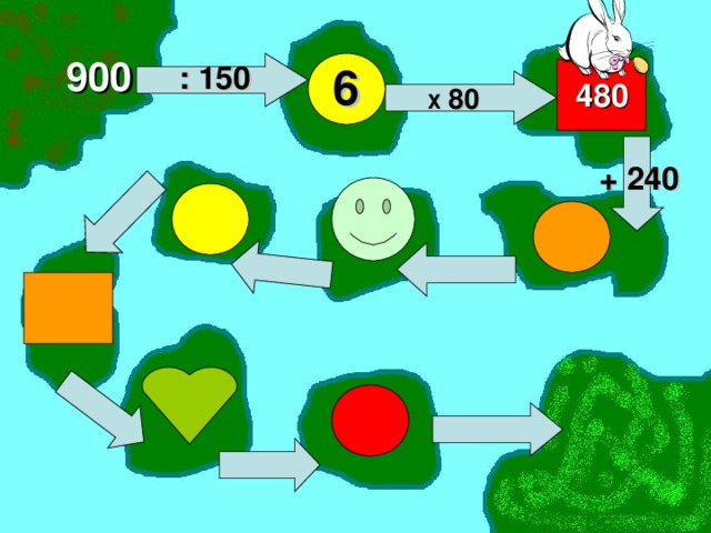 900 6 : 150 480 Х 80 + 240 