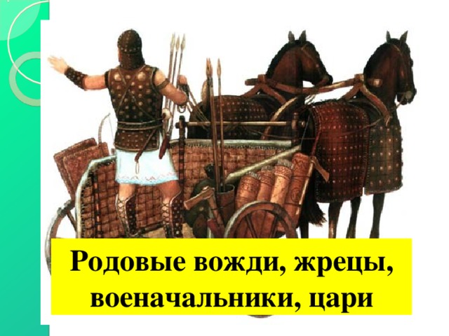 Родовые вожди, жрецы, военачальники, цари 