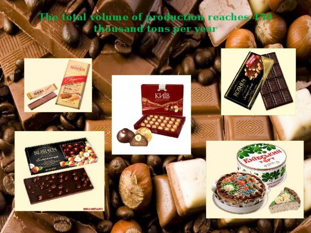 The total volume of production reaches 450 thousand tons per year   