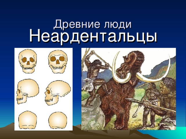 Древние люди Неардентальцы 