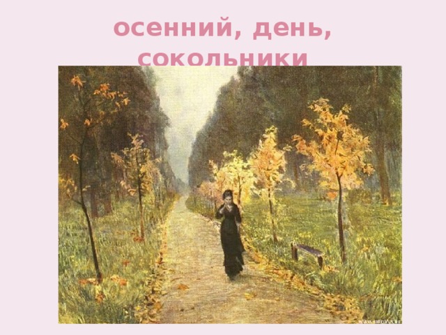 осенний, день, сокольники 
