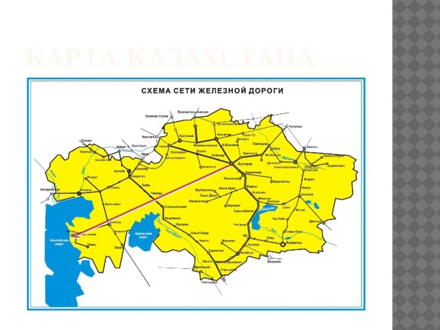 Карта казахстана