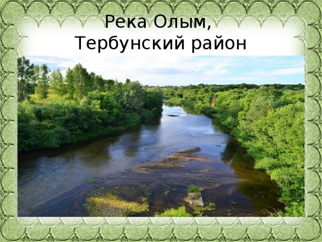 Река Олым,  Тербунский район 