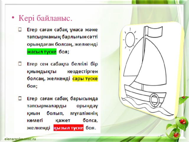 Кері байланыс. 