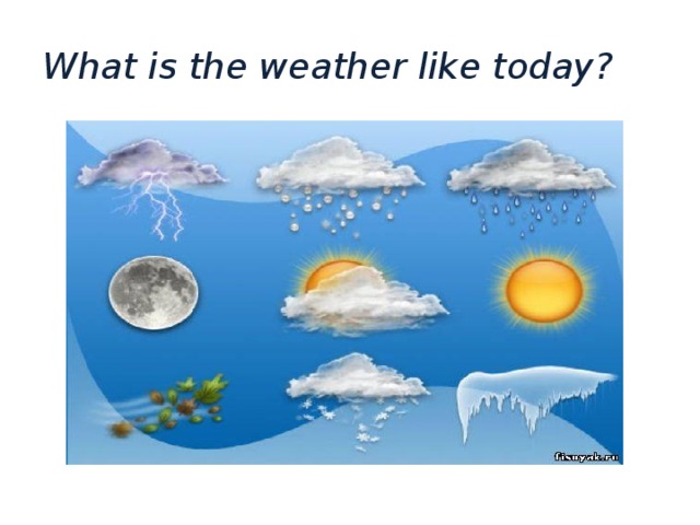 What is the weather like today? 