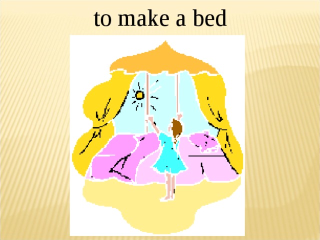 to make a bed 