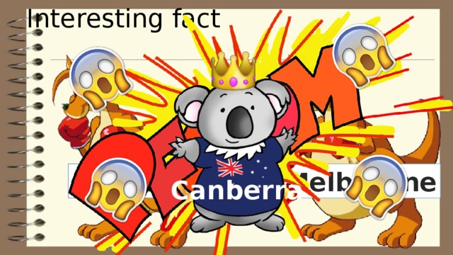 Interesting fact  Sydney Melbourne Canberra 
