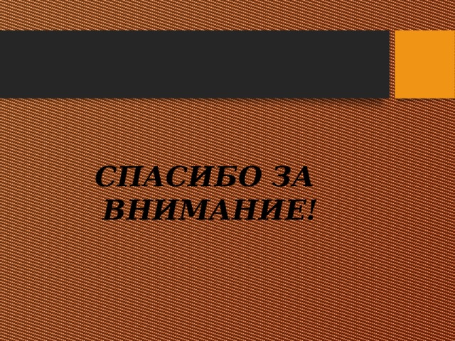  СПАСИБО ЗА ВНИМАНИЕ! 