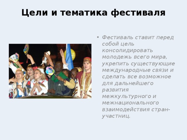 Цели и тематика фестиваля