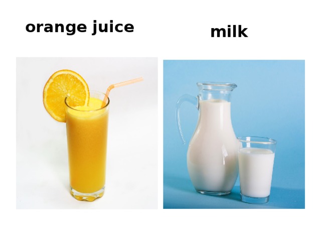 orange juice milk 
