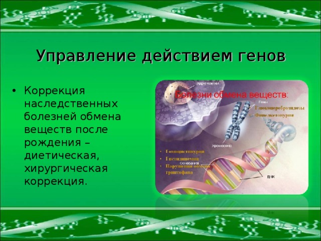 Управление действием генов