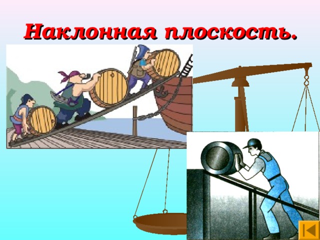 Наклонная плоскость. 
