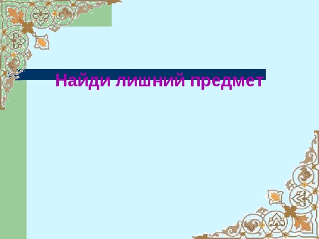 Найди лишний предмет