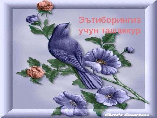 Эътиборингиз учун ташаккур 