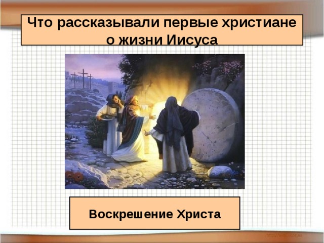 Что рассказывали первые христиане  о жизни Иисуса Воскрешение Христа