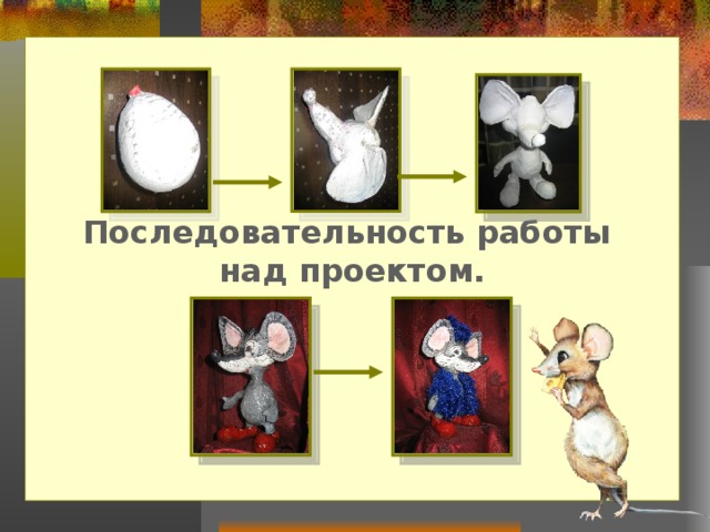 Последовательность работы над проектом.  