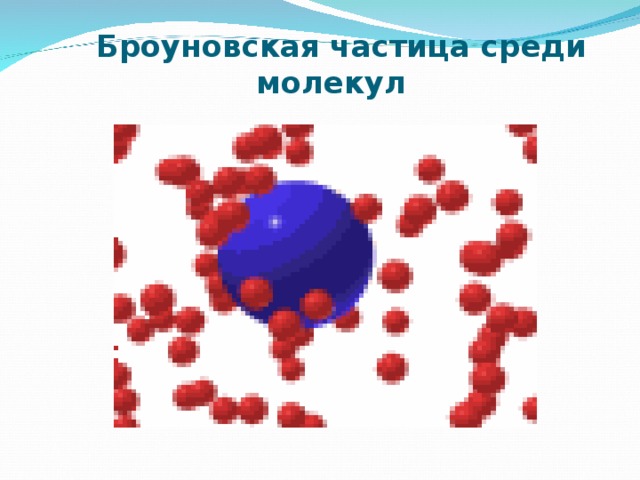  Броуновская частица среди молекул  