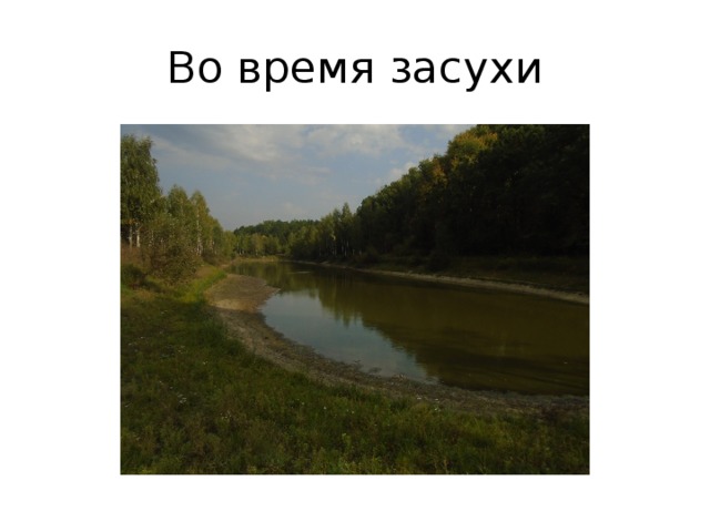 Во время засухи 