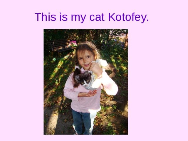 This is my cat Kotofey.