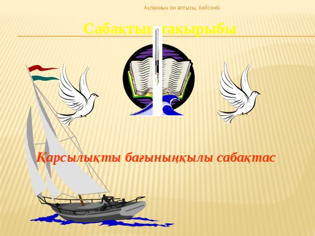 Ақпанның он алтысы, бейсенбі Сабақтың тақырыбы Қарсылықты бағыныңқылы сабақтас 