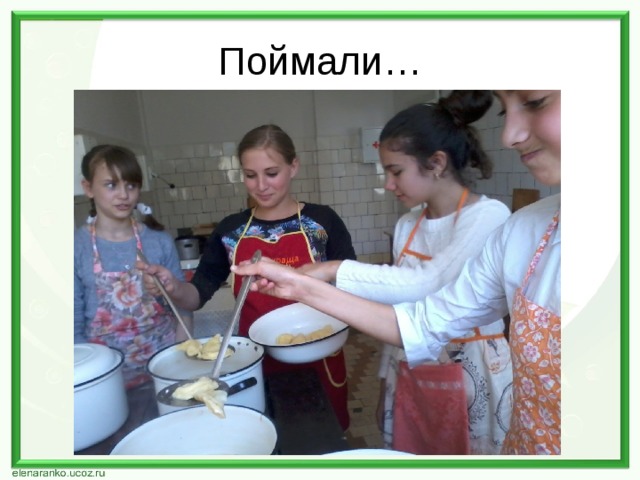 Поймали… 