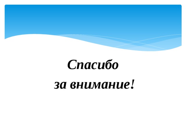 Спасибо  за внимание! 