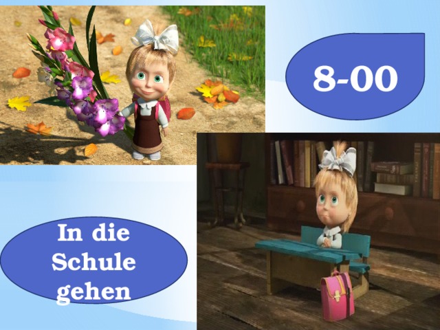 8-00 In die Schule gehen 