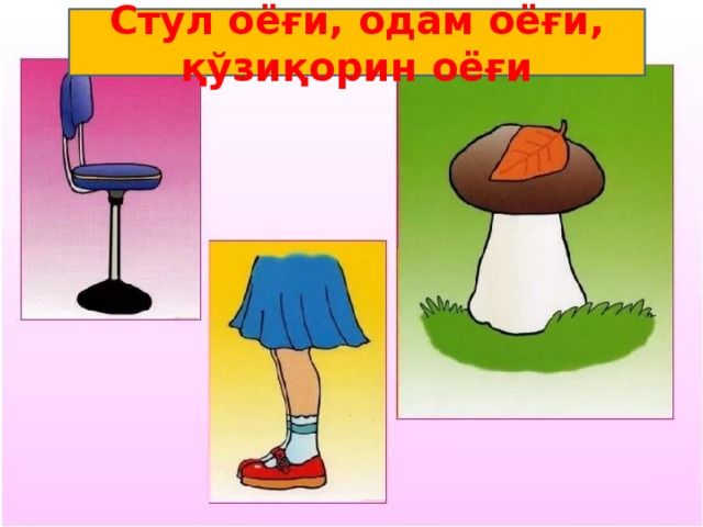 Стул оёғи, одам оёғи, қўзиқорин оёғи