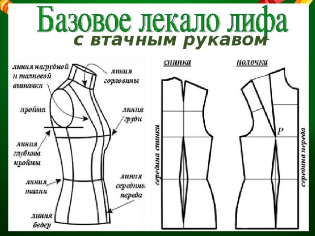 с втачным рукавом 