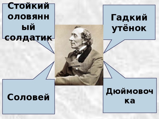 Стойкий оловянный солдатик Гадкий утёнок Дюймовочка Соловей 