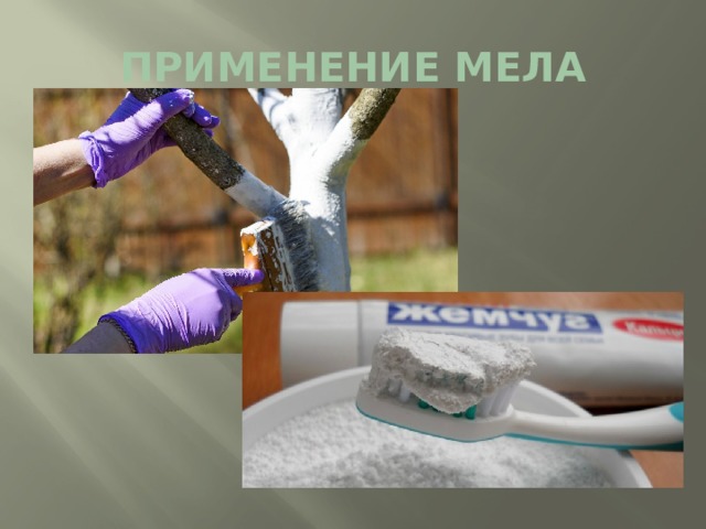 ПРИМЕНЕНИЕ МЕЛА 