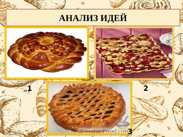 АНАЛИЗ ИДЕЙ 1 2 3 