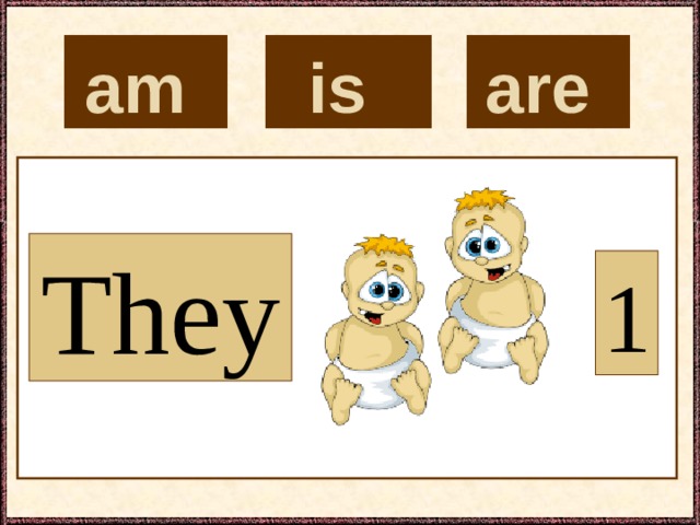 is  are  am  They 1 