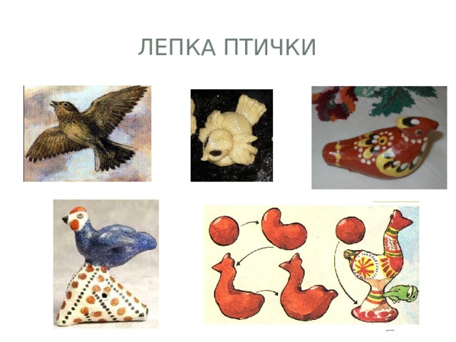 Лепка Птички 