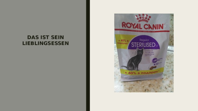 DAS IST SEIN LIEBLINGSESSEN 