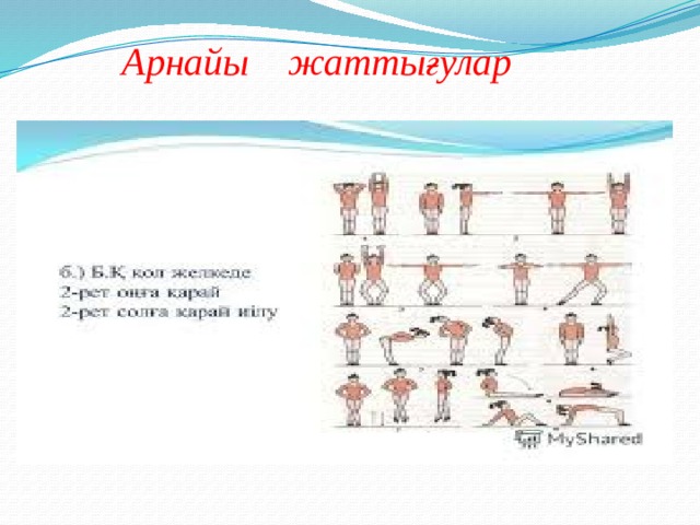 Арнайы жаттығулар 