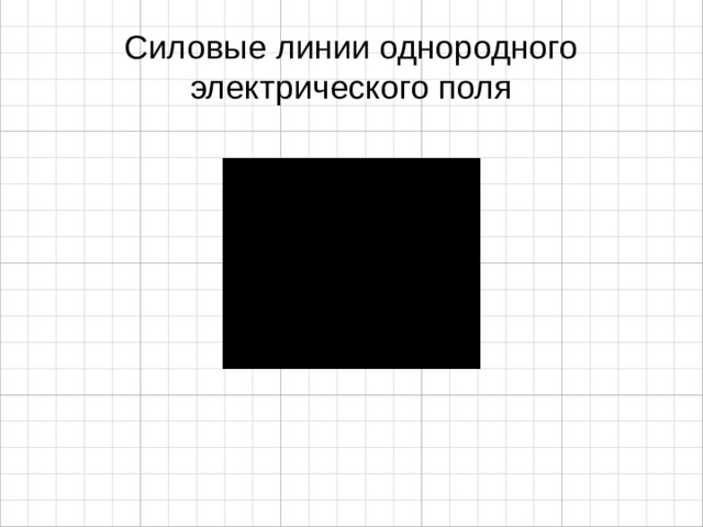 Силовые линии однородного электрического поля 