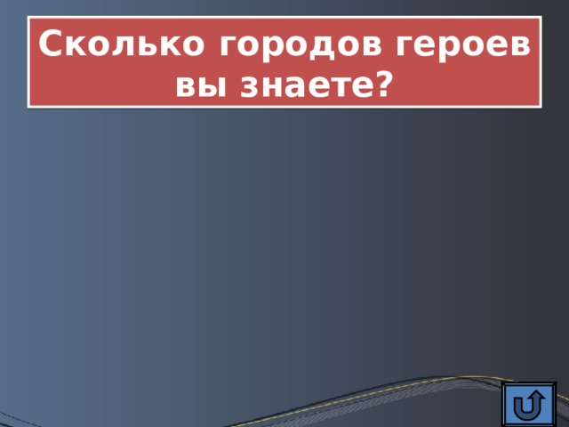 Сколько городов героев вы знаете? 