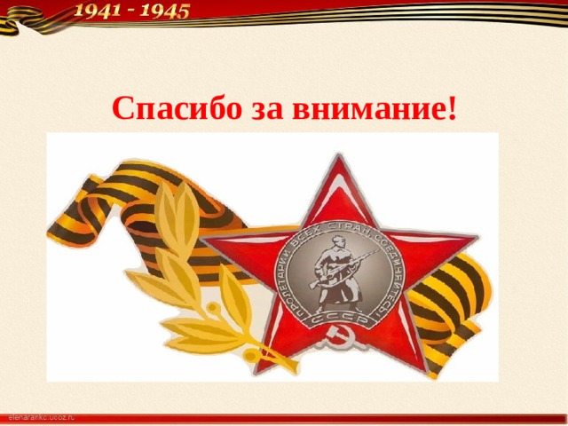 Спасибо за внимание! 