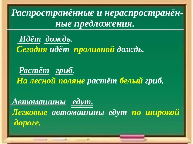Стадия осмысления. 2. Объяснение нового урока.  Второстепенные члены предложения    Дополнение Обстоятельство                                Определение 