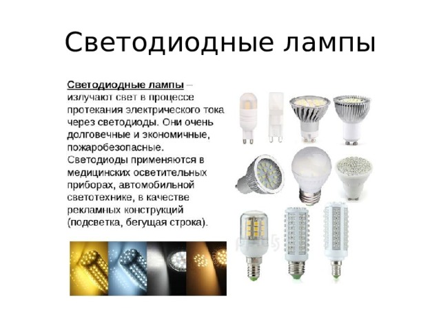 Светодиодные лампы 