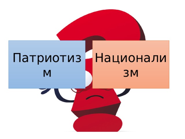 Патриотизм Национализм 