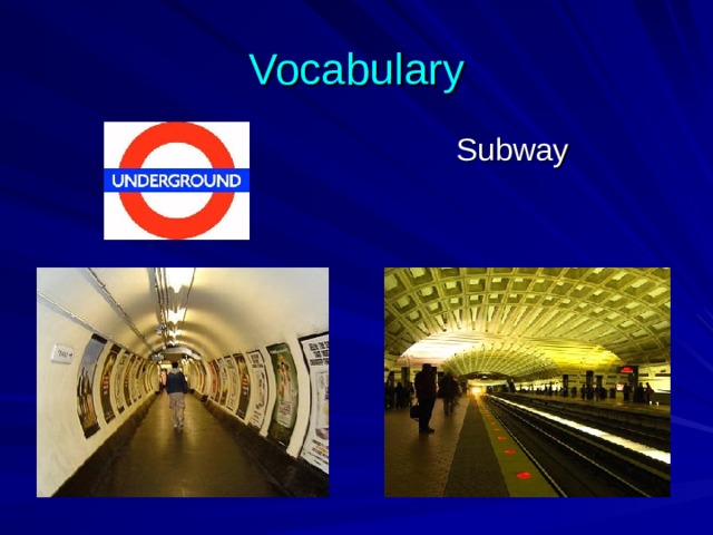 Vocabulary  Subway 
