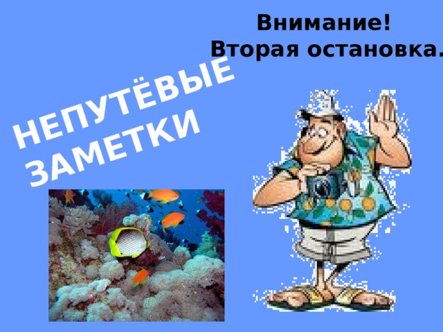 НЕПУТЁВЫЕ ЗАМЕТКИ Внимание! Вторая остановка. 