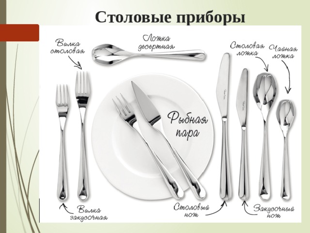 Столовые приборы 