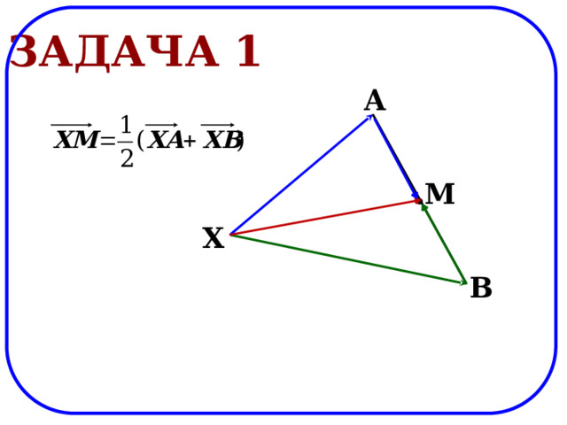 Задача 1 A M X B 