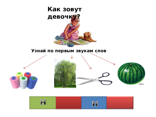 Как зовут девочку? Узнай по первым звукам слов 2 